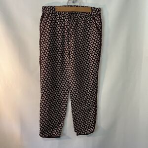 Madewell Track Trouser Crop Pant In Coin Tile Size Small Wide Leg
